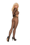 Fishnet long sleeve bodystocking