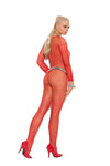 Fishnet long sleeve bodystocking